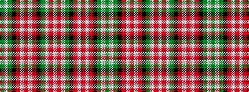 idealised woven sample of pattern GWGKRWRWRKGWRW