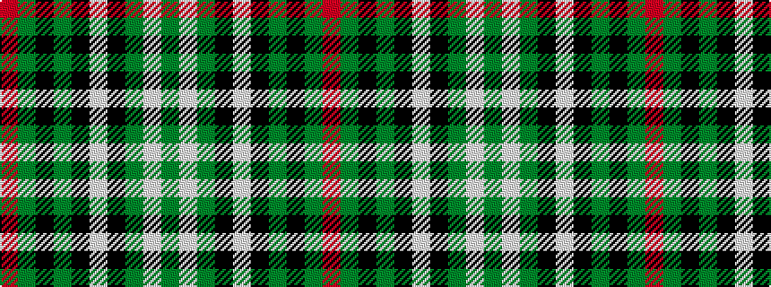idealised woven sample of pattern GWGKWKGKGR