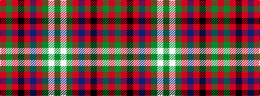 idealised woven sample of pattern GWGRBRKRGR