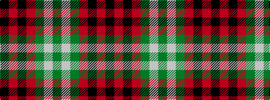 idealised woven sample of pattern GWGRKRK