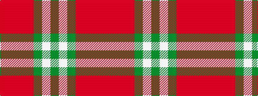 idealised woven sample of pattern GWGRRRR