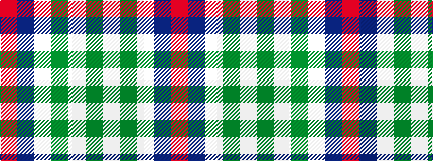 idealised woven sample of pattern GWGWBR