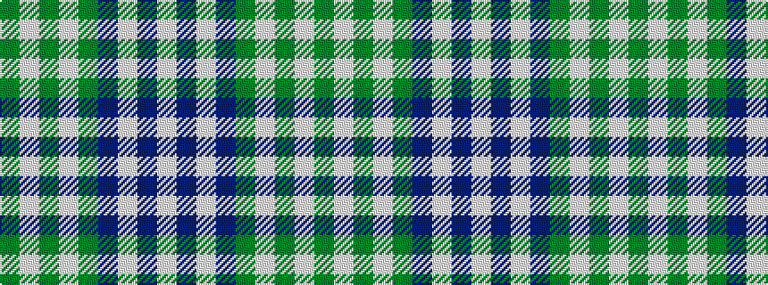 idealised woven sample of pattern GWGWGBWBW