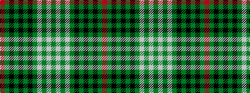 idealised woven sample of pattern GWGWGKGKGKGR