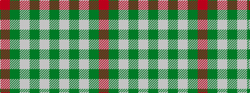 idealised woven sample of pattern GWGWGR