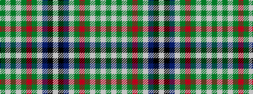 idealised woven sample of pattern GWGWGRGWBKW