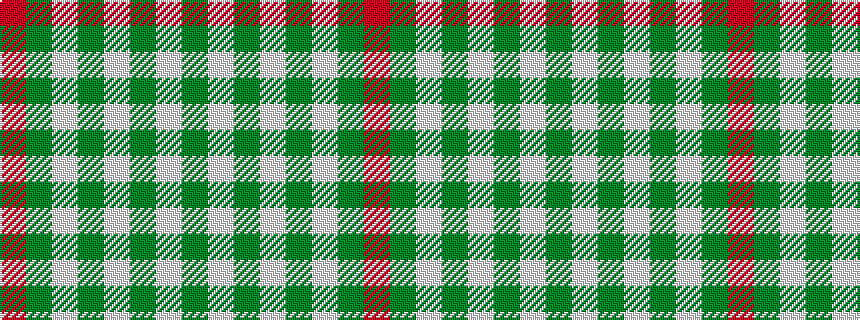 idealised woven sample of pattern GWGWGWGR