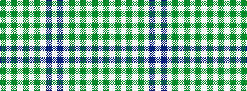 idealised woven sample of pattern GWGWGWGWBW