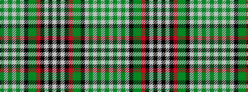 idealised woven sample of pattern GWGWGWKGGRKWKW