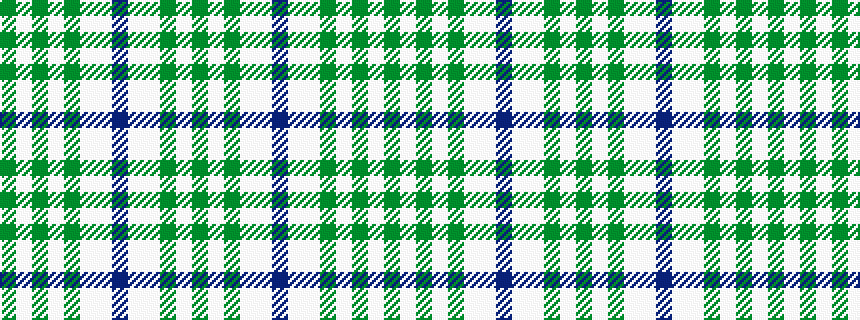 idealised woven sample of pattern GWGWGWWBWWGWG