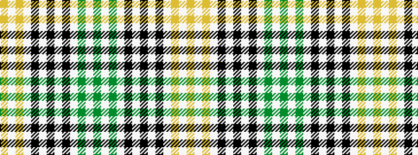 idealised woven sample of pattern GWGWKWKWKWYWY
