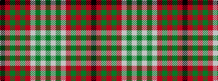 idealised woven sample of pattern GWGWRGRGRK