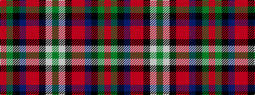 idealised woven sample of pattern GWKRRBKGR