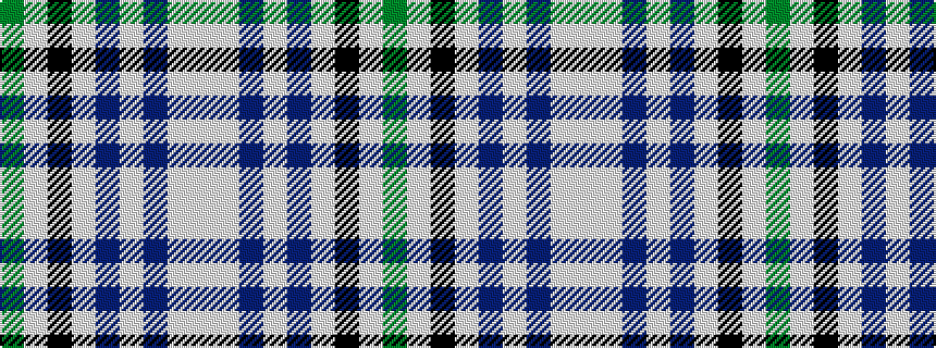 idealised woven sample of pattern GWKWBWBWW