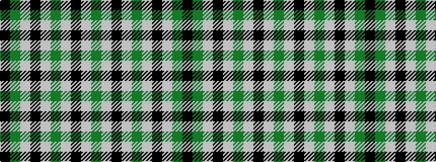 idealised woven sample of pattern GWKWGWKWGK