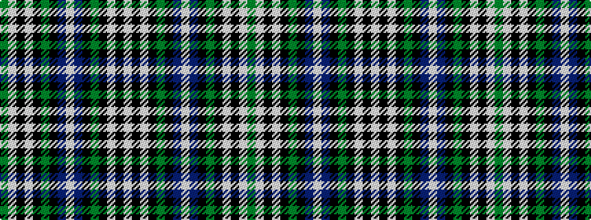 idealised woven sample of pattern GWKWKGKBWBKGKWKW