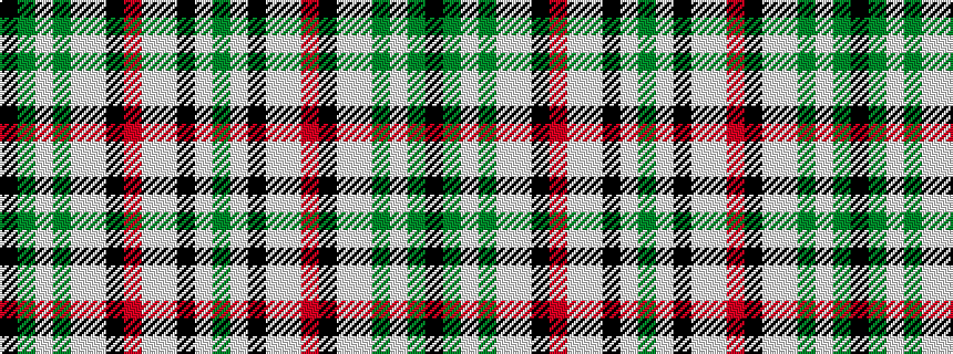idealised woven sample of pattern GWKWWRKWWGWGK