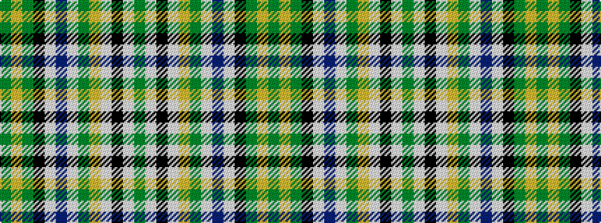 idealised woven sample of pattern GWKWYGWBWKGYG