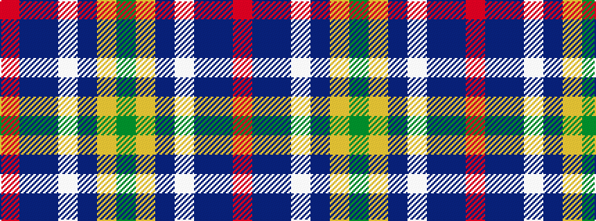 idealised woven sample of pattern GYBWBBR