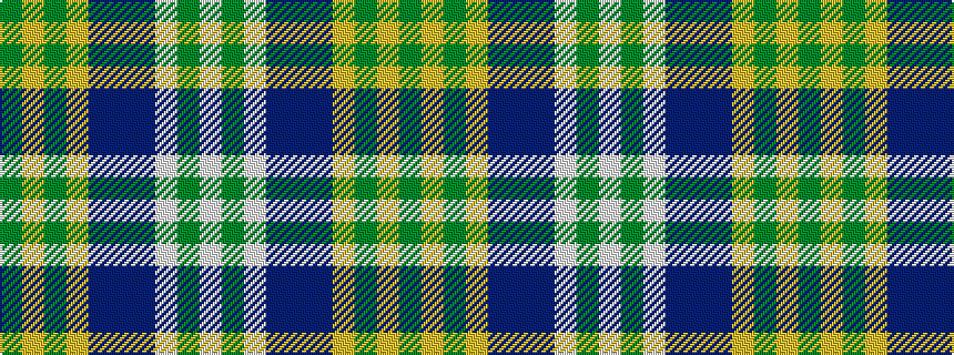 idealised woven sample of pattern GYGYBBBWGW