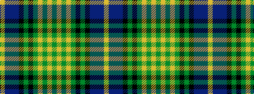 idealised woven sample of pattern GYGYGKGKBBBY