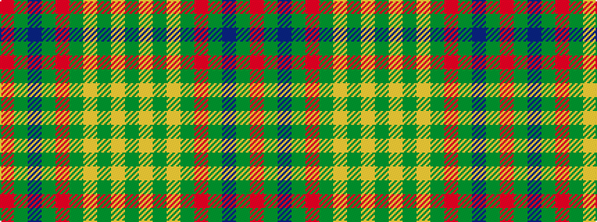 idealised woven sample of pattern GYGYGRGBGR