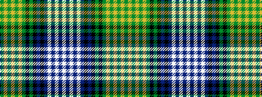 idealised woven sample of pattern GYGYGYGKGKBKBWBWBW