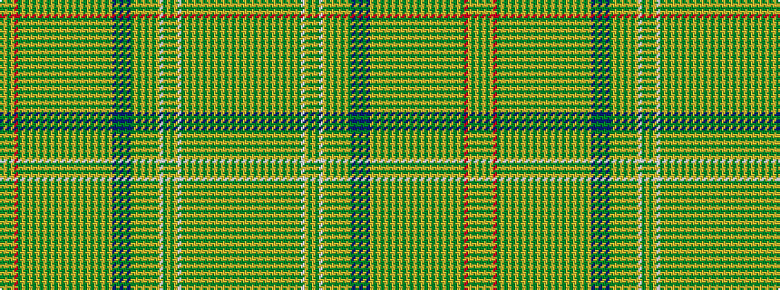 idealised woven sample of pattern GYGYGYGYGYGYGYGYGWYGYGWYGYGYGYGBGBGBYGYGYGYGYGYGYGYGYGYGYGYGYGRYGYG