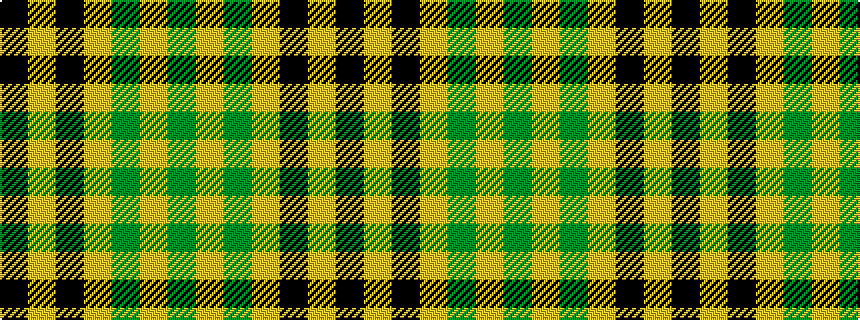 idealised woven sample of pattern GYGYKYK