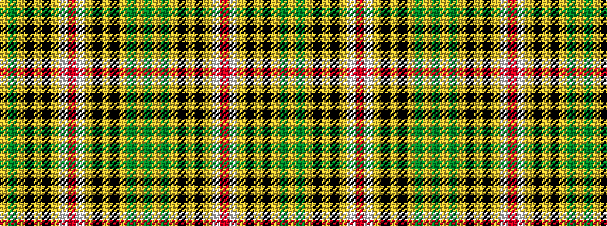 idealised woven sample of pattern GYGYKYKYWRWYKYKYGY