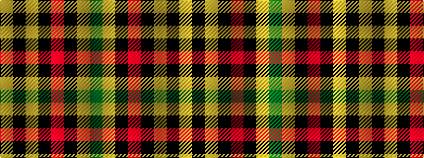 idealised woven sample of pattern GYKRKYKY