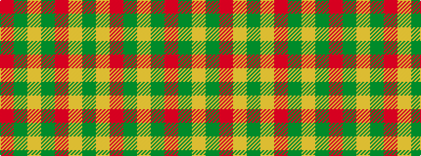 idealised woven sample of pattern GYRGYGR