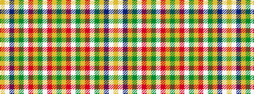 idealised woven sample of pattern GYRWGYRWGYBWY