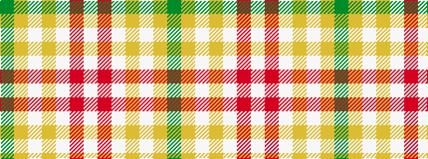 idealised woven sample of pattern GYWYWRW