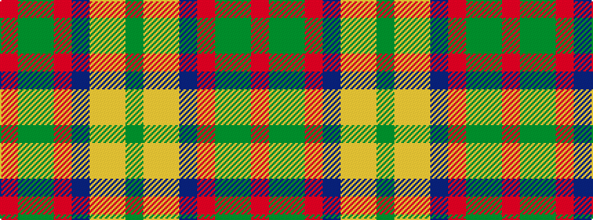 idealised woven sample of pattern GYYBRGGR