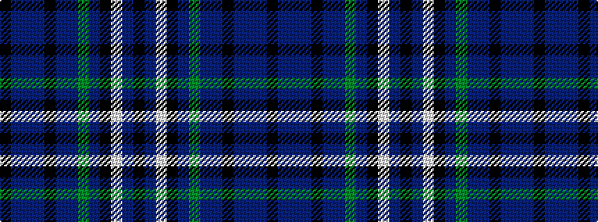 idealised woven sample of pattern KBBBKBBGBKWBK