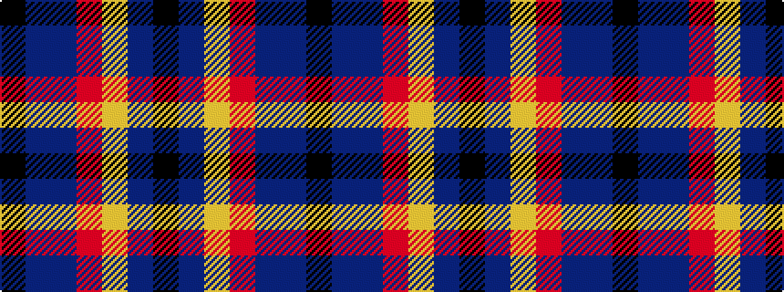 idealised woven sample of pattern KBBRYBK