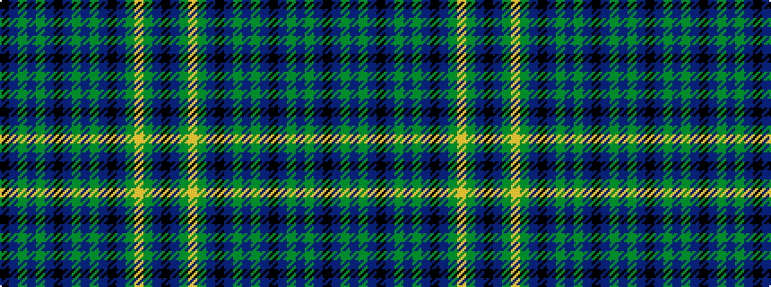 idealised woven sample of pattern KBGBGBKBGBGBKBGYGBK
