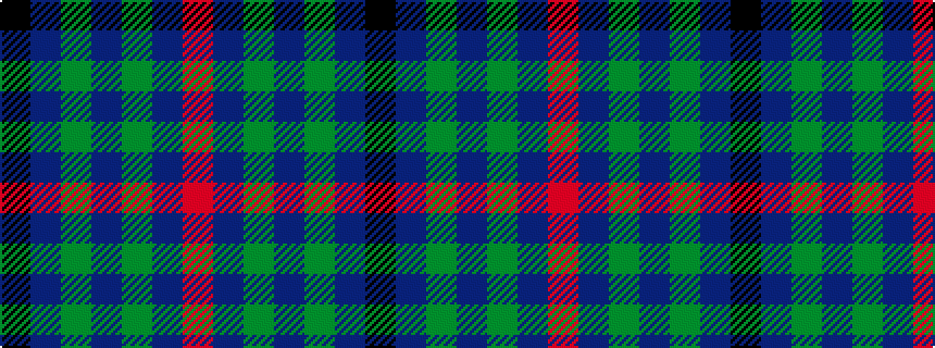 idealised woven sample of pattern KBGBGBR