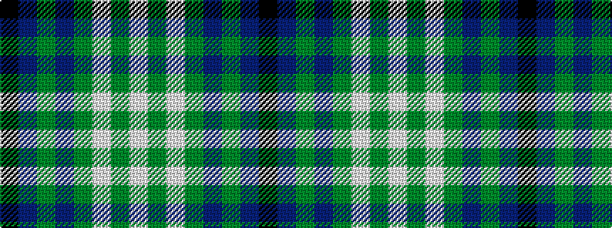 idealised woven sample of pattern KBGBGWGW