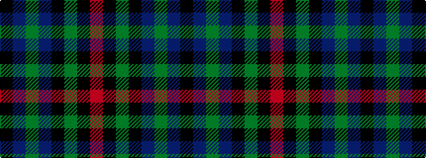 idealised woven sample of pattern KBGBKGKR