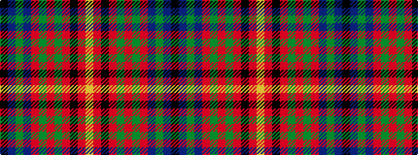 idealised woven sample of pattern KBGBRGRGRKRY
