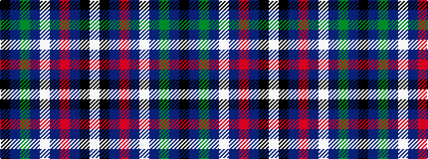 idealised woven sample of pattern KBGBWBRBKW