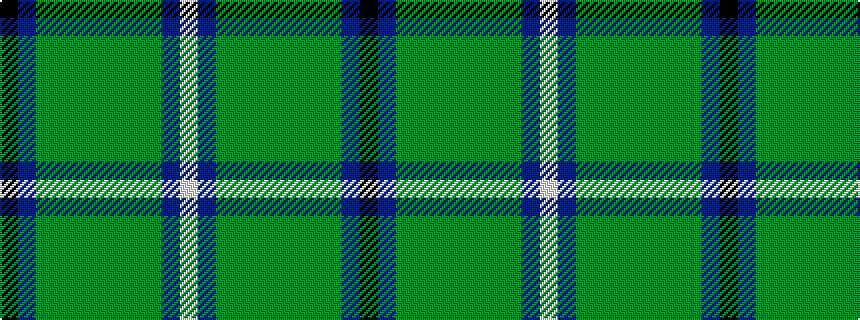idealised woven sample of pattern KBGGGGGGGBW