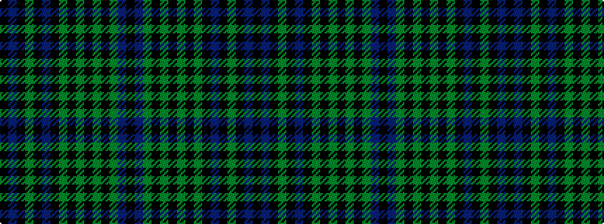 idealised woven sample of pattern KBGKGKGKGKBKGKBK