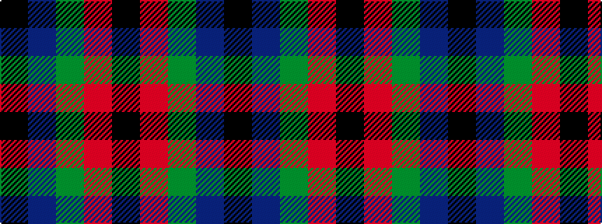 idealised woven sample of pattern KBGRK