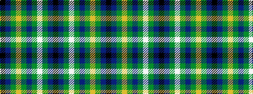 idealised woven sample of pattern KBGWGBGYGBK