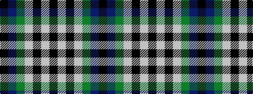 idealised woven sample of pattern KBGWKWK