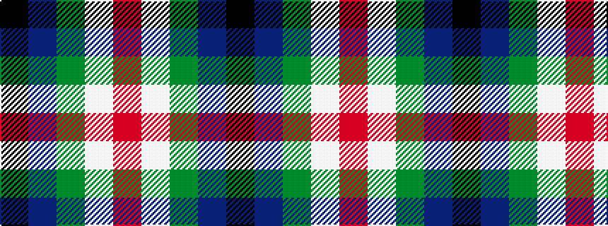 idealised woven sample of pattern KBGWR