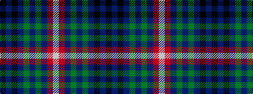 idealised woven sample of pattern KBKBGBGBRW